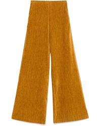 forte_forte - Double Velvet High Waist Pants - Lyst