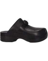 Ferragamo - Ciabatte E Zoccoli Nope Donna Pelle Nero - Lyst