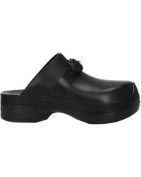 Ferragamo - Pantoffeln und Hufe nein Frauen Leder schwarz - Lyst