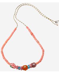 Sorbet Island - Necklace With Assorted Glass Beads - Lyst