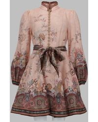 Zimmermann - Abito Corto Con Bottoni "Alchemy" - Lyst