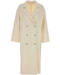 Loulou de Saison - Ivory Wool Blend Borneo Coat - Lyst