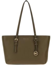 MICHAEL Michael Kors - Medium Quinn Leather Shopping Handbag - Lyst