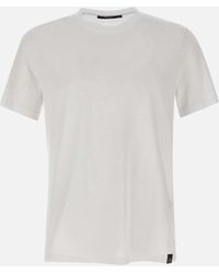 Kangra - Cotton T Shirt With Logo Label - Lyst