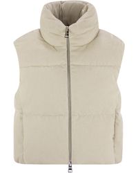 Herno - Velvet Sleeveless Down Jacket - Lyst