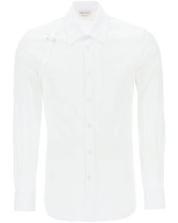 Alexander McQueen - Stretch Cotton Harness Shirt - Lyst