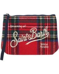 MC2 Saint Barth - Aline Wool Tartan 41 Or Emb - Lyst