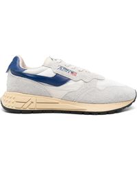 Autry - Reelwind Niedrig Weiße Blaue Graue Sneakers - Lyst