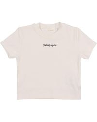 Palm Angels - Logo Rib Baby Tee S/S Off - Lyst
