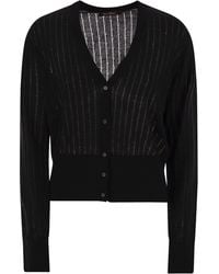 Max Mara - Nogara Wool And Silk Cardigan With Sequins - Lyst