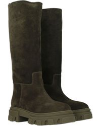 Gia Borghini Ninette Suede Boot in Natural | Lyst Gia Borghini Ninette Suede Boot in Natural | Lyst