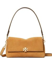 Tory Burch - Small Charlie Suede Shoulder Bag - Lyst