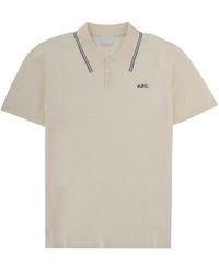 A.P.C. - Polo "Alex" Con Logo - Lyst