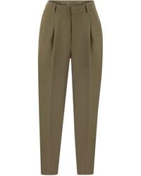PT Torino - Daisy Viscose And Linen Trousers - Lyst