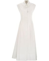 Sportmax - Fabiana ärmellose Baumwollkleid - Lyst