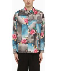 Martine Rose - Silk Floral Print Shirt - Lyst