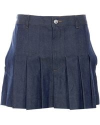 A.P.C. - Mini Skirt Plisse - Lyst