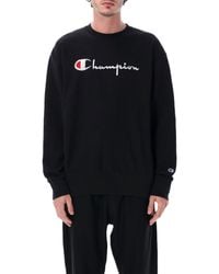 Champion - Crewneck Sweatshirt With Logo - Lyst