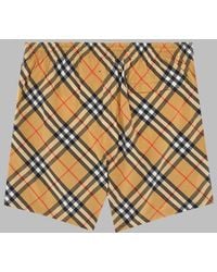 Burberry - Check Print Swimsuit - Lyst