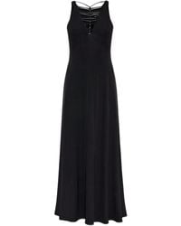 Emporio Armani - Kleid mit V-Ausschnitt - Lyst