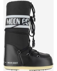 Moon Boot - Maanschoenpictogram Nylon High Boots - Lyst