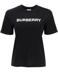 Burberry - T-shirt En Jersey De Coton Imprimé - Lyst