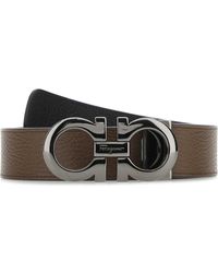 Ferragamo - Salvatore Leather Reversible Belt - Lyst