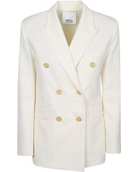 Erika Cavallini Semi Couture - Woll Twill Alberta Jacke - Lyst