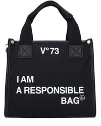 V73 - V ° 73 Bolsos Responsabilidad Bis Women Fabric Black - Lyst