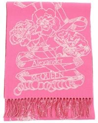 Alexander McQueen - Wool Reversibile Schal - Lyst