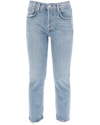 Agolde - High Tailed Straight Cropted Jeans In De - Lyst