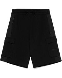 EA7 - Pantaloncini Di Miscela Di Cotone Cargo - Lyst