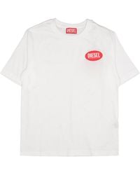 DIESEL - T-Shirts und Polos Weiß - Lyst