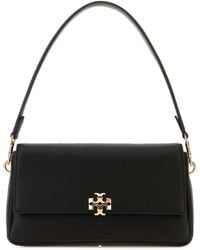 Tory Burch - Black Leather Small Charlie Shoulder Bag - Lyst