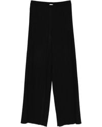 forte_forte - Poly Crepe Plisse' Regular Waist Pants - Lyst
