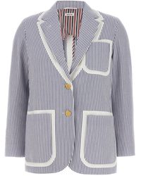 Thom Browne - Seersucker Seersucker Blazer - Lyst