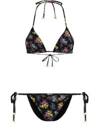 Dolce & Gabbana - Floral Bikini Top - Lyst
