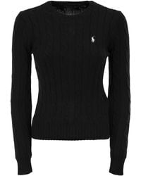 Polo Ralph Lauren - Cotton Cable Knit Crew Neck Jumper - Lyst