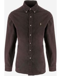 Polo Ralph Lauren - Ribbed Velvet Shirt - Lyst