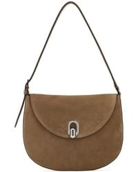 SAVETTE - Suede Small Tondo Crossbody Bag - Lyst