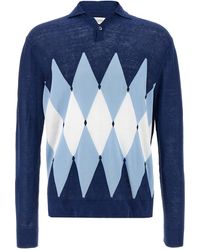 Ballantyne - Argyle Polo Blu-Uomo - Lyst
