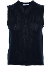 Prada - Chaleco de cachemira con cuello en V de - Lyst