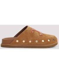 Celine - Triomphe Wedge Mules - Lyst