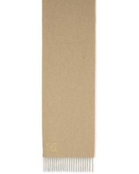 Max Mara - 'Wsdalia' Kaschmir stahl mit Beige 'Monogram' Stickerei - Lyst