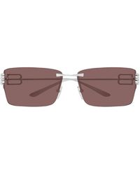 Balenciaga - Quadratische, Randlose Sonnenbrille - Lyst