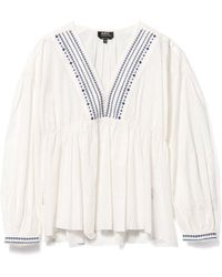 A.P.C. - Shirts Wit - Lyst