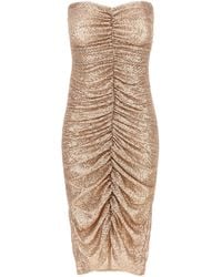 Norma Kamali - 'Strapless Shirred Front' Dress - Lyst