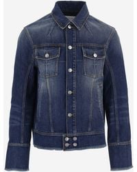 MATIERES FECALES - Denim Jacket Washed Cotton - Lyst