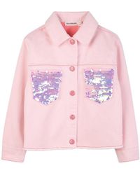 Billieblush - Giacchetto Di Jeans Con Paillettes - Lyst