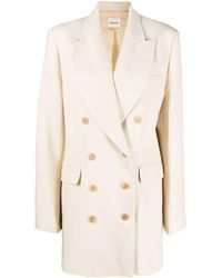 KHAITE - Blazer Met Dubbele Rij Knopen - Lyst